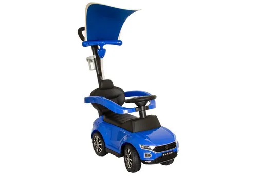 VW Rutschauto mit Schiebestange – Rutschfahrzeug für Kinder - Kompaktes Rutschfahrzeug in Blau, ideal für Kinder ab 1 Jahr, fördert die motorischen Fähigkeiten und sorgt für viel Spaß beim Fahren.