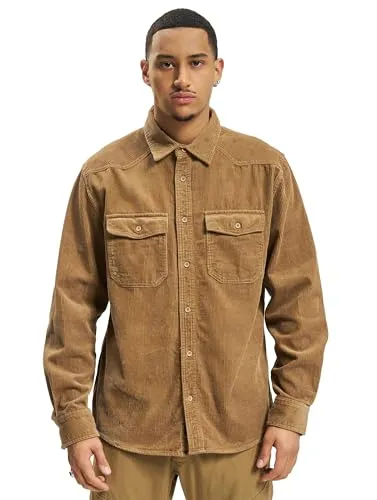 Brandit Cord Classic Shirt Long Sleeve camel, Größe L von Brandit