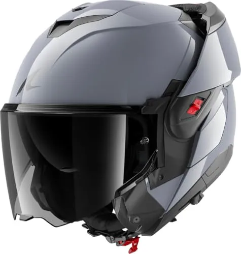 SHARK Unisex OXO Dark Shadow S05 Modularer Motorradhelm von Shark