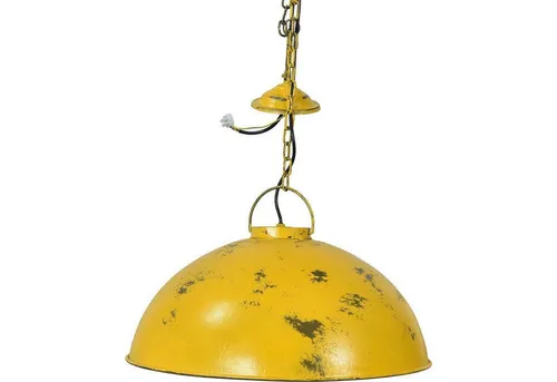 Thormann Hängelampe - Antikgelb - Stilvolle Deckenlampe in Antikgelb, die jedem Raum Persönlichkeit verleiht. Mit ihrem breiten Metallschirm sorgt sie für angenehmes Licht und setzt frische Akzente in Ihrer Einrichtung.