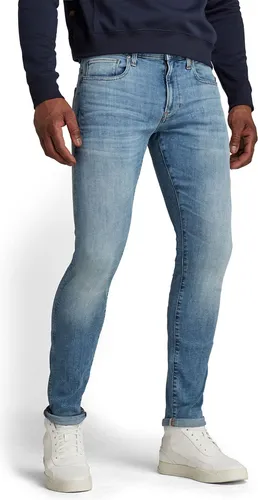 G-STAR RAW Herren Revend Skinny Jeans - Stylische Mid Waist Jeans mit eng anliegendem Schnitt, ideal für einen modernen Look. Reißverschluss und Knopf sorgen für perfekten Sitz.