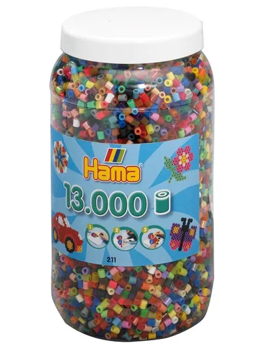 Hama Beads in Pot-Mix 13000 pcs