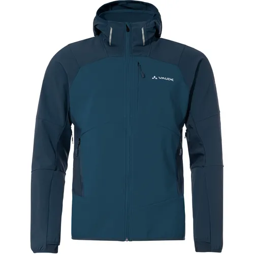 VAUDE Men's Larice Jacket V Baltic Sea S - Wanderjacke, klimaneutral kompensiert und winddicht, ideal für Outdoor-Abenteuer bei jedem Wetter.