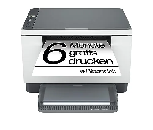 HP LaserJet MFP M234dwe Multifunktionslaserdrucker - Multifunktionsdrucker mit 6 Monaten gratis drucken dank HP Instant Ink; ideal für effizientes Drucken, Scannen und Kopieren in kompaktem Design.