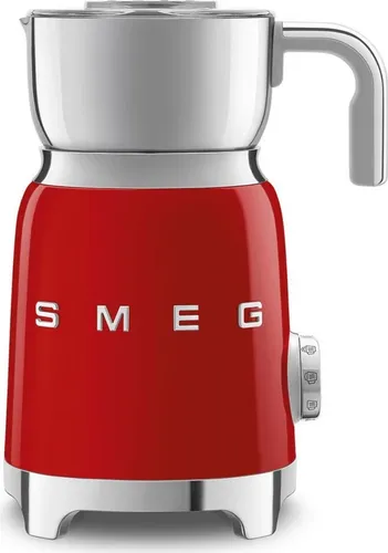 Smeg Milchaufschäumer MFF01 - Milchaufschäumer für perfekten Cappuccino und Latte Macchiato, mit Induktionsheizung und 6 Programmen für cremigen oder festen Schaum, ideal für Kaffeeliebhaber.