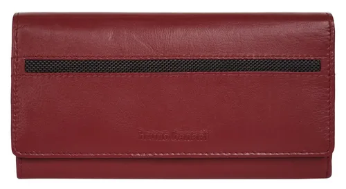 Bruno Banani Geldbörse Damen 021914 rot - Elegante Leder Geldbörse für Damen mit RFID-Schutz, ideal für Kartenliebhaber. 17 Kartenfächer und ein praktisches Münzfach bieten viel Platz für Ihre Wertsachen.