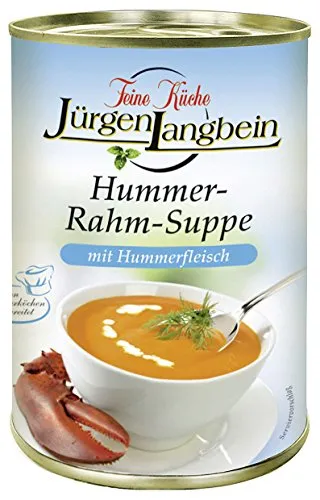 Produktbild Jürgen Langbein Hummer Rahm Suppe mit Hummerfleisch 400ml