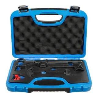 BGS 8922 Motor-Einstellwerkzeug-Satz für VAG - Riemenwerkzeuge zur präzisen Einstellung und Überprüfung der Motorsteuerzeiten für VAG EA211 Motoren, inklusive hochwertigem Zubehör für optimale Ergebnisse.