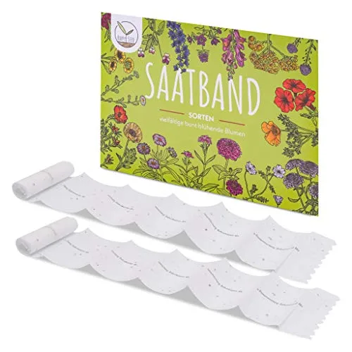 HappySeed 2X Saatteppich Blumensamen Balkonkasten Mischung - Farbenfrohe Blumen mit Langer Blütezeit ideal für Ihren Balkon, Garten & Blumenwiese
