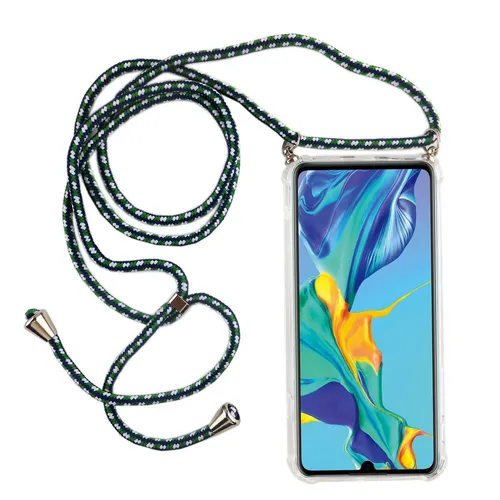 Produktbild Huawei P30 Pro Handykette Hülle mit Band Case zum umhängen mit Kordel Etui Grün