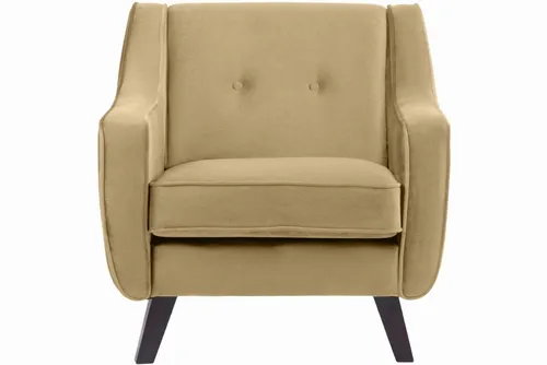 KONSIMO® Sessel TERSO elegant, Steppung, hohe Beine, in elegantem Stil, Weicher Velours-Stoff