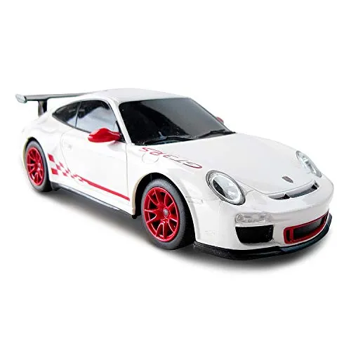 Porsche 911 Ferngesteuertes Auto, Maßstab 1:24, Offiziell Lizenziert, Matt Weiß – Perfektes On-Road RC Auto für Jungen und Mädchen