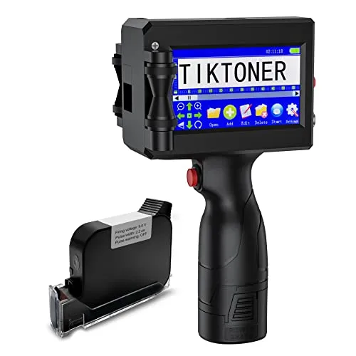 TIKTONER 127T1 Handdrucker – Tragbarer Tintenstrahldrucker mit Touchscreen