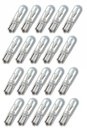 W1,2W 12V Sockel T5 W2x4.6d Glassockellampe Tachobeleuchtung  20 x