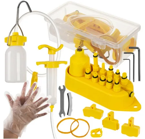 XTROBB Scheibenbremse Fahrradbremsen-Entlüftungsset (Spar-Set, entlüfter), Bremsen-Entlüftungsset passt zu den meisten hydraulischen Bremsen