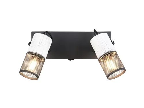 TRIO Leuchten LED Wandstrahler, Dimmfunktion, LED wechselbar, Warmweiß, Wand-lampe innen mit Schalter & Holz, Nachttisch-lampe, Breite 26cm