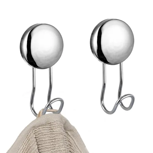 bremermann Bad-Serie Moon-Loc Multifunktionshaken, Handtuchhaken, Wandhaken 2er