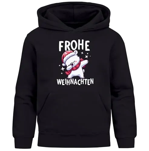 MoonWorks® Kinder Hoodie Weihnachten Pullover mit lustigen Motiven - Der perfekte Weihnachtspullover für Kinder! Mit lustigen Dabbing-Motiven sorgt dieser Hoodie für gute Laune und ist ideal für die kalte Jahreszeit. Kuschelig und bequem – ein tolles Geschenk für jeden Anlass!