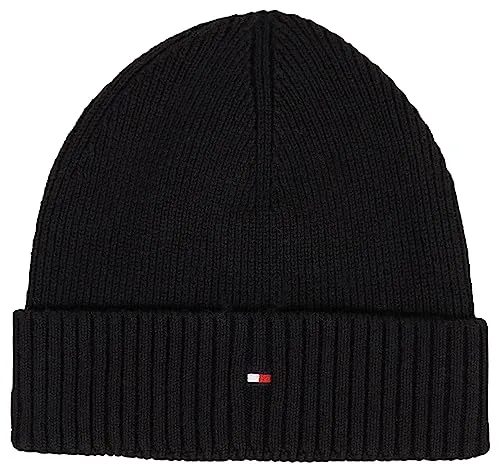Herren Strickmütze aus Bio-Baumwolle und Kaschmir ESSENTIAL FLAG BEANIE universal