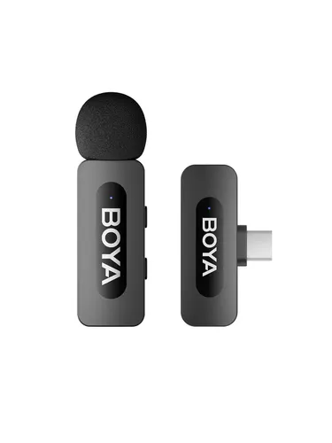 BOYA BY-V10 V2.0 Mikrofon - Kompakter Mikrofon für hochwertige Audioaufnahmen mit Android USB-C Smartphones und Tablets, ideal für Podcasts und Videos.