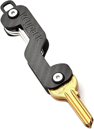 Keypack Key Organizer aus Carbon | inkl. Multitool | bis zu 16 Schlüssel | Schlüsselbund | Schlüssel-Etui | Schlüsselanhänger