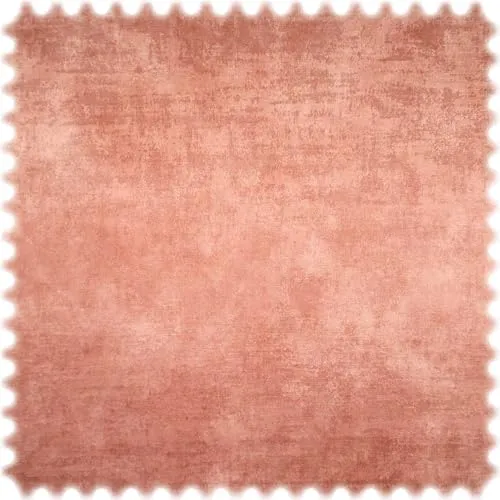 Heiro Vintage Samt Velours Möbelstoff Royal mit Fleckschutz - STANDARD 100 by OEKO-TEX® - (Altrosa)