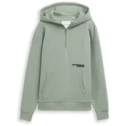 TOM TAILOR Jungen Oversize Hoodie Sweatshirt mit Reißverschluss - Stylisches Oversize Hoodie Sweatshirt für Jungen im Troyer-Stil, aus weichem Baumwoll-Polyester-Mix für optimalen Komfort und Wärme.