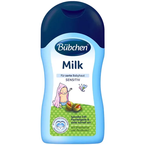 400ml Bübchen Milk mit Sheabutter pflegt empfindliche Haut für zarte Babyhaut