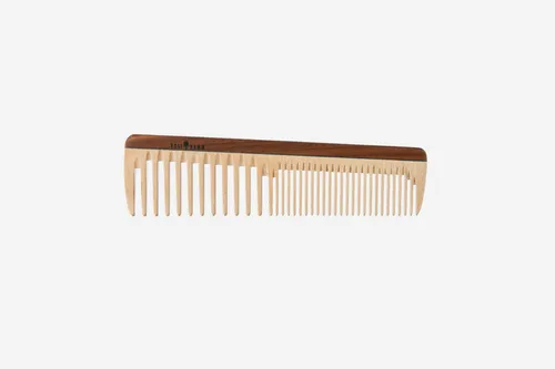 Kamm aus Holz für Haarpflege - 19 cm - Bürsten & Kämme, antistatischer Holz-Kamm, ideal für mittellanges bis langes, glattes oder gewelltes Haar - perfekt für sanftes Auskämmen.
