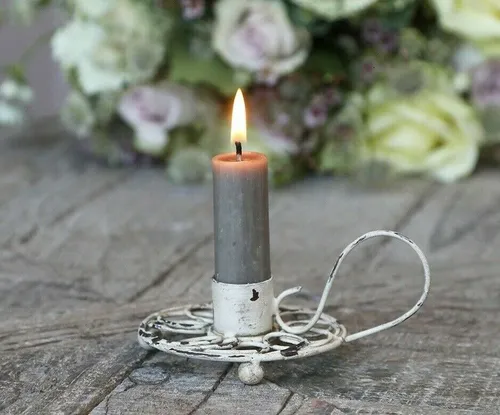 Chic Antique Kerzenhalter Kerzenleuchter Kammerleuchter fil de fer 64532-19