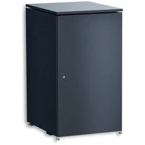 Metzler Mülltonnenbox MTB25C-AN-1X, Metall, für 1 Mülltonne bis 240L, abschließbar