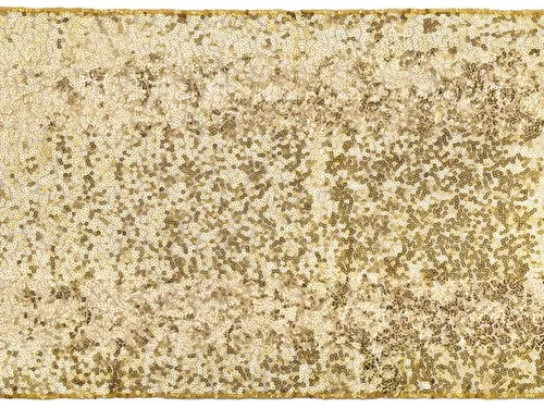 Goldener Pailletten-Tischläufer 0,3 x 5 m in gold von PartyDeco