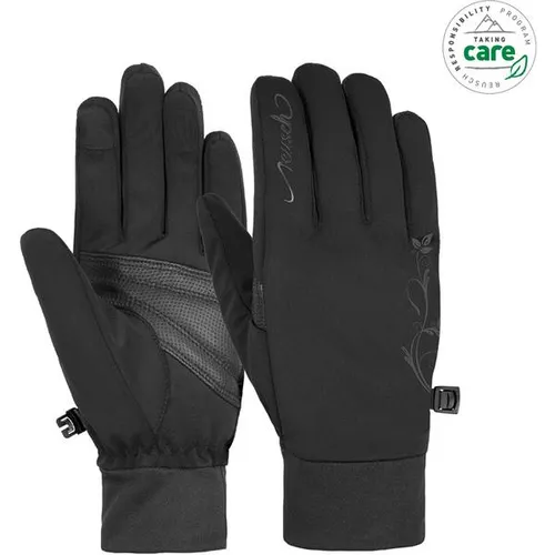 Reusch Saskia Touchtec Handschuhe schwarz 8,5 - Warme Skihandschuhe für Frauen, atmungsaktiv und winddicht, mit Touchscreen-Funktion für die Nutzung mobiler Geräte.