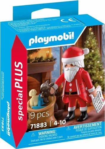 PLAYMOBIL 71883 Weihnachtsmann mit Wunschzettel - Zauberhaftes Spielset mit Weihnachtsmann, Jutesack und festlichem Zubehör. Ideales Geschenk für Kinder ab 4 Jahren, fördert kreative Rollenspiele und bringt Weihnachtsfreude ins Kinderzimmer.