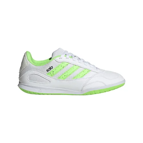 adidas Performance Fußballschuh weiß 37 EU – Optimaler Grip - Hochwertiger Indoor-Fußballschuh in Größe 37 EU, mit Kunstleder-Obermaterial für exzellente Ballkontrolle und Gummi-Laufsohle für optimalen Grip auf dem Platz.