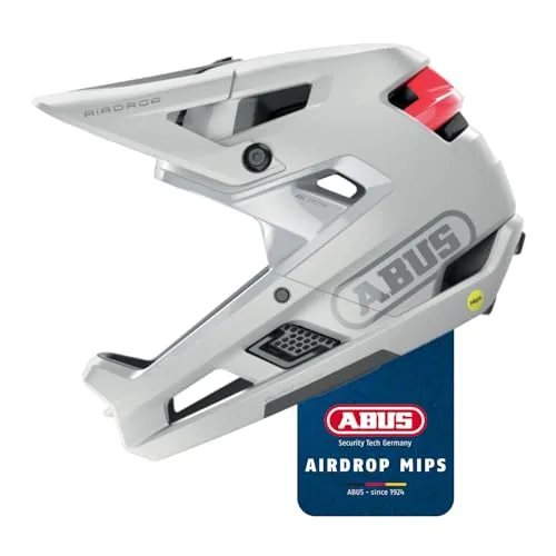 ABUS Fullface-Helm AirDrop MIPS - Optimaler Schutz für MTB-Fahrer - Fahrradhelm mit MIPS-Technologie für maximalen Kopfsschutz und optimaler Belüftung. Der Ambient Sound Channel ermöglicht Umgebungswahrnehmung, ideal für Downhill und Freeride.