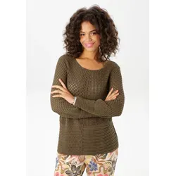 Produktbild Rundhalspullover ANISTON CASUAL, Damen, Gr. 40, grün (khaki)