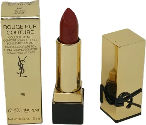 Yves Saint Laurent Rouge Pur Couture R8 Rouge Legion 3,8 g - Lippenstift in intensiver Farbe mit 80% Pflegeformel für bis zu 16H Haltbarkeit. Ideal für einen einzigartigen Couture-Look und ein satiniertes Finish.