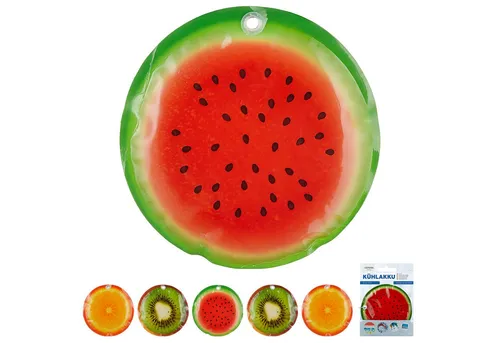 CEPEWA Kühlakku Kühlakku Früchte 6er Set 15x1cm Kühlelemente wiederverwendbar Coolpack