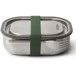 Stainless Steel Lunchbox 600 ml - Auslaufsichere Edelstahl-Proviantdose olive - Outdoor Geschirr: 100% auslaufsichere Lunchbox mit vakuumversiegeltem Verschluss, ideal für Transport, Ofen und Vorrat.