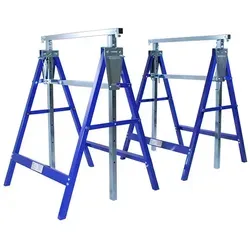 HELO24 Klappbock 2 Stück Arbeitsbock A1 blau