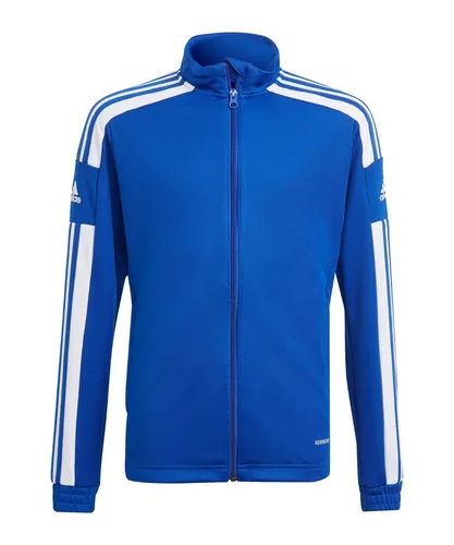 adidas Unisex Kinder Squadra 21 Training Jacket - Sportliche Jacke für Kinder, aus 100 % recyceltem Polyester, mit feuchtigkeitsabsorbierenden Eigenschaften und praktischen Reißverschlusstaschen.