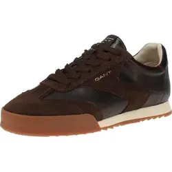 Gant Footwear 31631004 Baylle Herren Sneaker - G46-Dark-Brown, Größe: 45 EU - Sneaker von Gant, die Komfort und Stil vereinen. Das hochwertige Obermaterial aus Leder und Satin sowie die trendige Farbkombination machen diesen Schuh zum perfekten Begleiter für angesagte Outfits.