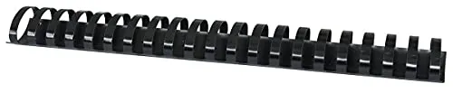 OFFICE PRODUCTS 20243915-05 Plastikbinderücken 50 Stück DIN A4 38mm (350 Seiten) Binderücken Bindungskämme Plastikbindung | Kunststoff | Farbe: Schwarz