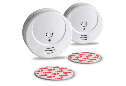 SEBSON 2x 10 Jahres Rauchwarnmelder inkl. Magnethalterung - Rauchmelder nach DIN EN 14604 für optimale Sicherheit. Mit 10 Jahren Langzeitbatterie und einfacher Magnetbefestigung – kein Bohren nötig!