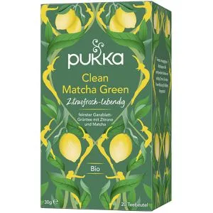 Pukka Tee Clean Matcha Green, BIO, 20 Teebeutel, 30g