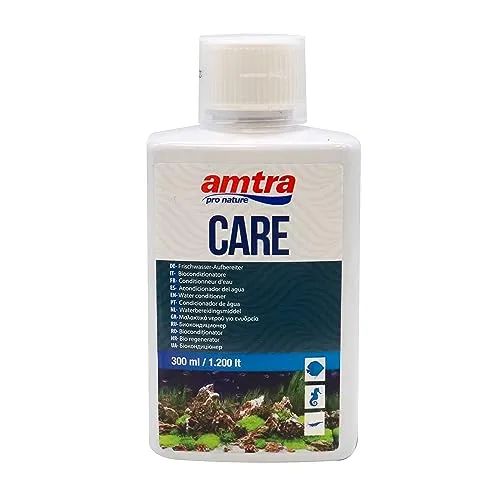 Amtra Care – BioConditioner für Süßwasseraquarien – macht Leitungswasser sofort sicher für Fische – eliminiert Chlor und Schwermetalle – 300 ml