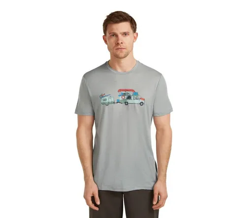 Icebreaker Merino 150 Tech Lite T-Shirt grau Herren XL - Vielseitiges Merino T-Shirt für Abenteuer, mit hervorragendem Stretch und Atmungsaktivität. Ideal für Freizeit und Wanderungen, aus 100% Merinowolle für hohen Tragekomfort.