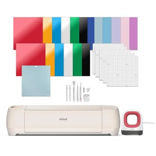 Cricut Entdecken Sie 4 Essentials Plus Bundle (2025 Amazon Exclusive Edition), Weiß