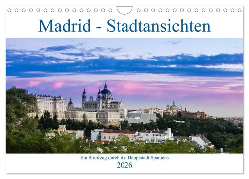 Thomas Krebs | Madrid - Stadtansichten (Wandkalender 2026 DIN A4 quer),...